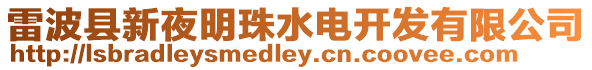 雷波縣新夜明珠水電開發(fā)有限公司