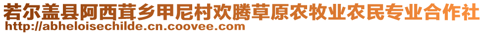 若爾蓋縣阿西茸鄉(xiāng)甲尼村歡騰草原農(nóng)牧業(yè)農(nóng)民專業(yè)合作社