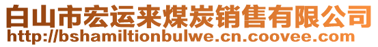 白山市宏运来煤炭销售有限公司