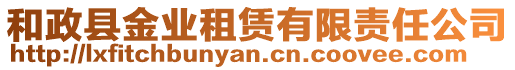 和政縣金業(yè)租賃有限責(zé)任公司