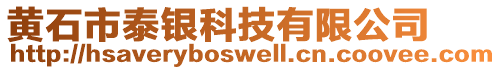 黄石市泰银科技有限公司