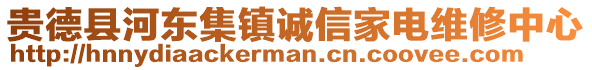 貴德縣河東集鎮誠信家電維修中心