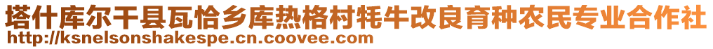 塔什庫(kù)爾干縣瓦恰鄉(xiāng)庫(kù)熱格村牦牛改良育種農(nóng)民專(zhuān)業(yè)合作社