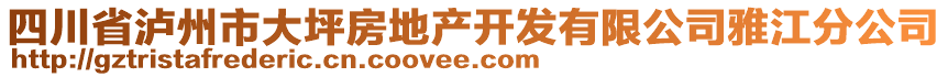 四川省瀘州市大坪房地產開發有限公司雅江分公司
