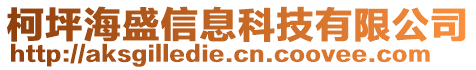 柯坪海盛信息科技有限公司