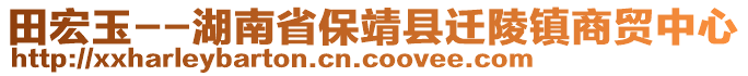 田宏玉--湖南省保靖縣遷陵鎮(zhèn)商貿(mào)中心