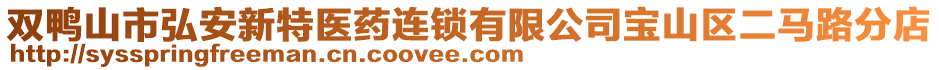 雙鴨山市弘安新特醫(yī)藥連鎖有限公司寶山區(qū)二馬路分店