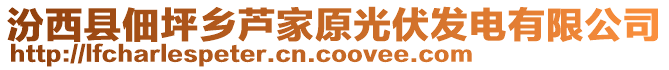 汾西县佃坪乡芦家原光伏发电有限公司