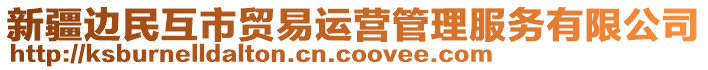 新疆邊民互市貿(mào)易運營管理服務(wù)有限公司