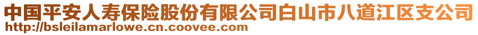 中國(guó)平安人壽保險(xiǎn)股份有限公司白山市八道江區(qū)支公司