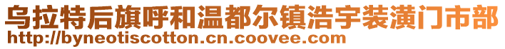 烏拉特后旗呼和溫都爾鎮(zhèn)浩宇裝潢門市部
