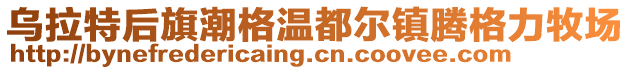 烏拉特后旗潮格溫都爾鎮騰格力牧場