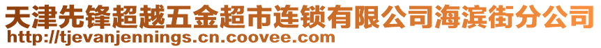 天津先鋒超越五金超市連鎖有限公司海濱街分公司