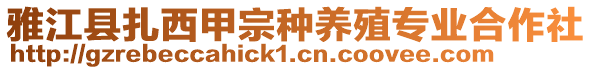 雅江縣扎西甲宗種養殖專業合作社