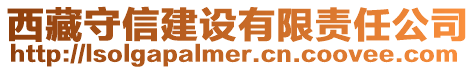西藏守信建設有限責任公司