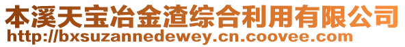 本溪天寶冶金渣綜合利用有限公司