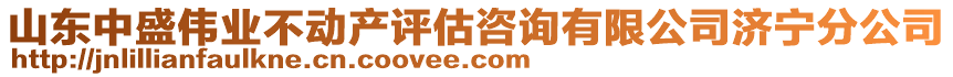 山東中盛偉業不動產評估咨詢有限公司濟寧分公司