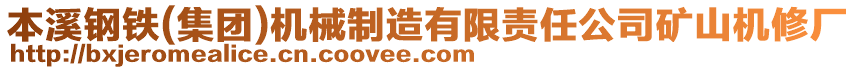 本溪鋼鐵(集團)機械制造有限責(zé)任公司礦山機修廠