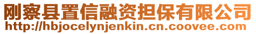 剛察縣置信融資擔保有限公司