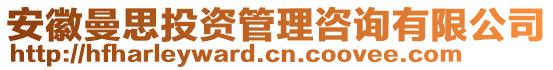 安徽曼思投资管理咨询有限公司