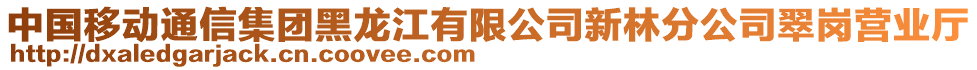 中國移動通信集團黑龍江有限公司新林分公司翠崗營業(yè)廳