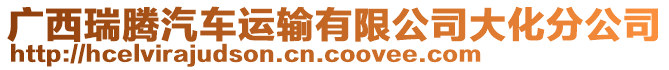 廣西瑞騰汽車運輸有限公司大化分公司