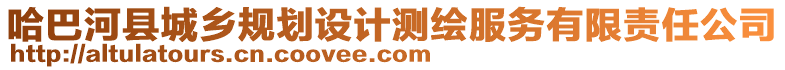 哈巴河縣城鄉(xiāng)規(guī)劃設(shè)計測繪服務(wù)有限責任公司