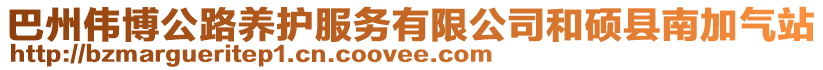 巴州偉博公路養(yǎng)護(hù)服務(wù)有限公司和碩縣南加氣站