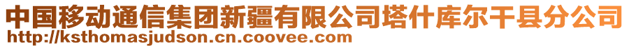 中國(guó)移動(dòng)通信集團(tuán)新疆有限公司塔什庫(kù)爾干縣分公司