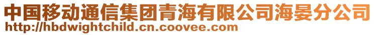 中國移動通信集團青海有限公司海晏分公司