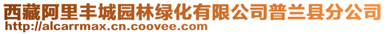 西藏阿里豐城園林綠化有限公司普蘭縣分公司