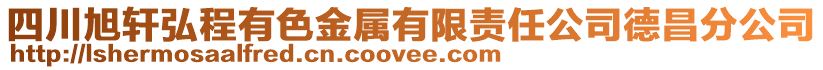 四川旭軒弘程有色金屬有限責(zé)任公司德昌分公司