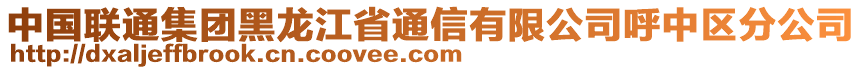 中国联通集团黑龙江省通信有限公司呼中区分公司