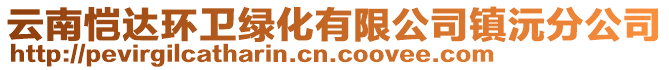 云南愷達(dá)環(huán)衛(wèi)綠化有限公司鎮(zhèn)沅分公司