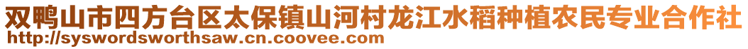 双鸭山市四方台区太保镇山河村龙江水稻种植农民专业合作社