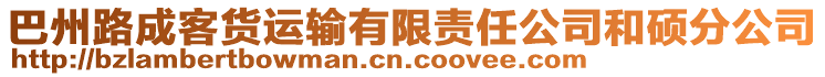 巴州路成客貨運輸有限責任公司和碩分公司