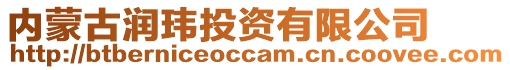 內(nèi)蒙古潤瑋投資有限公司