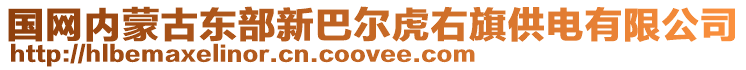 国网内蒙古东部新巴尔虎右旗供电有限公司