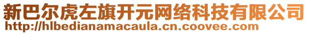 新巴爾虎左旗開元網(wǎng)絡(luò)科技有限公司