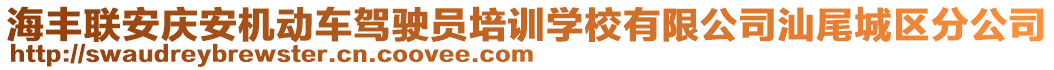 海豐聯(lián)安慶安機動車駕駛員培訓學校有限公司汕尾城區(qū)分公司