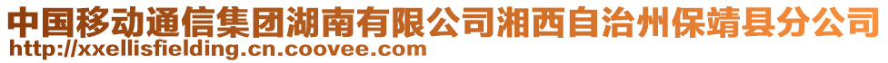 中國移動(dòng)通信集團(tuán)湖南有限公司湘西自治州保靖縣分公司