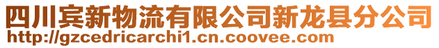 四川賓新物流有限公司新龍縣分公司