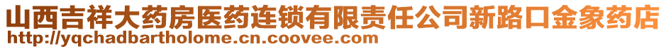 山西吉祥大藥房醫(yī)藥連鎖有限責(zé)任公司新路口金象藥店