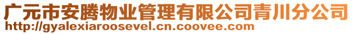 廣元市安騰物業(yè)管理有限公司青川分公司