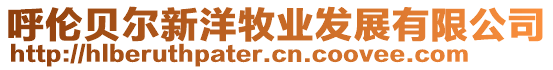 呼倫貝爾新洋牧業(yè)發(fā)展有限公司