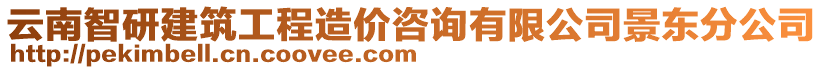 云南智研建筑工程造價咨詢有限公司景東分公司