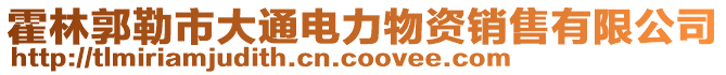 霍林郭勒市大通電力物資銷(xiāo)售有限公司