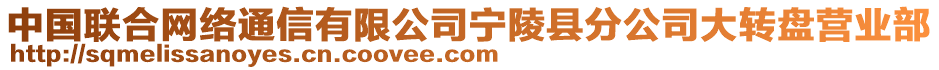 中國(guó)聯(lián)合網(wǎng)絡(luò)通信有限公司寧陵縣分公司大轉(zhuǎn)盤(pán)營(yíng)業(yè)部