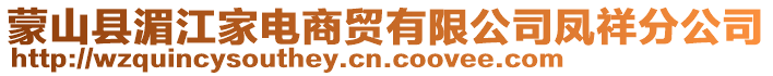 蒙山縣湄江家電商貿(mào)有限公司鳳祥分公司