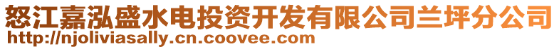 怒江嘉泓盛水電投資開發(fā)有限公司蘭坪分公司